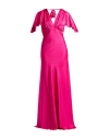 Souvenir Woman Maxi Dress Fuchsia Size S Polyester, Elastane