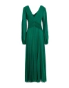 Souvenir Woman Maxi Dress Green Size M Polyester In Green
