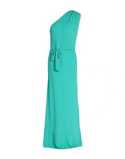 Souvenir Woman Maxi Dress Green Size M Polyester