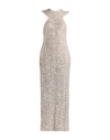 Souvenir Woman Maxi Dress Silver Size S Polyester, Elastane