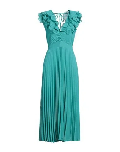 Souvenir Woman Maxi Dress Turquoise Size S Polyester In Blue