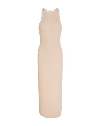 Souvenir Woman Midi Dress Beige Size Onesize Viscose, Polyamide In Neutral