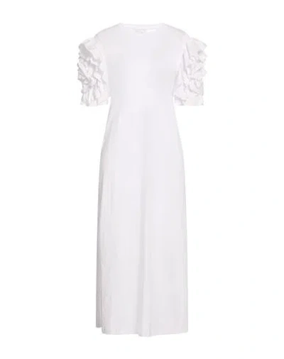 Souvenir Woman Midi Dress White Size M Cotton