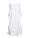 Souvenir Woman Midi Dress White Size S Cotton In White