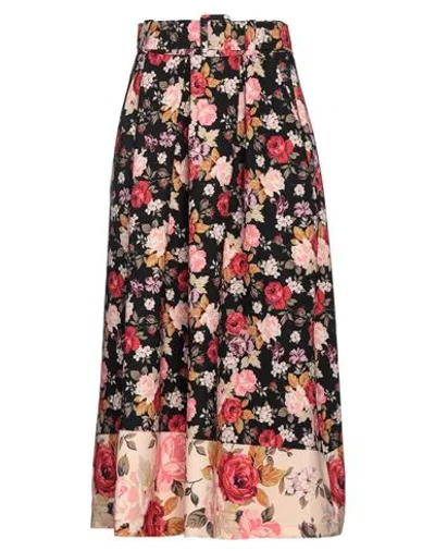 Souvenir Woman Midi Skirt Black Size S Polyester, Elastane