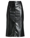 Souvenir Woman Midi Skirt Black Size Xs Polyester, Polyurethane In Black