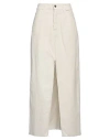 Souvenir Woman Midi Skirt Off White Size M Cotton, Elastane