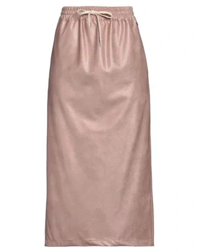 Souvenir Woman Midi Skirt Antique Rose Size M Polyurethane, Viscose In Pink