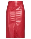 Souvenir Woman Midi Skirt Red Size Xs Polyester, Polyurethane