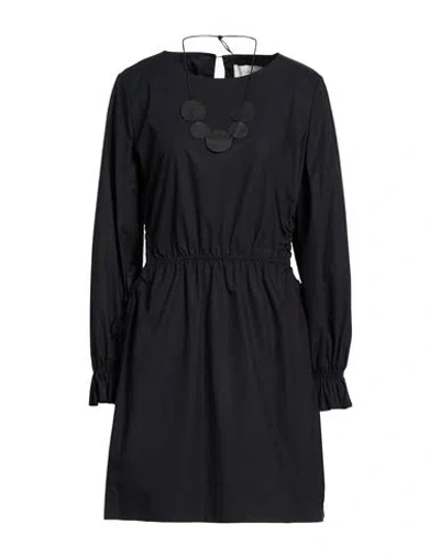 Souvenir Woman Mini Dress Black Size M Cotton