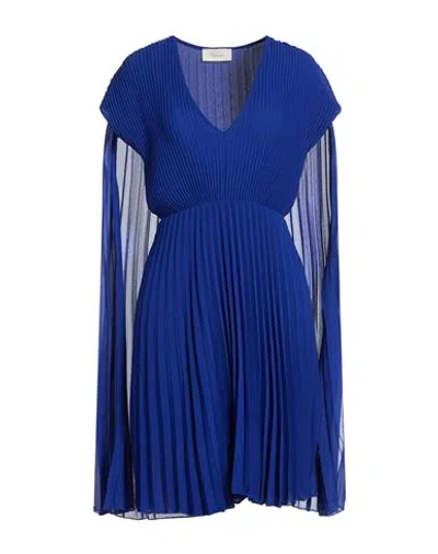 Souvenir Woman Mini Dress Bright Blue Size M Polyester