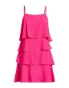 Souvenir Woman Mini Dress Magenta Size S Polyester In Purple