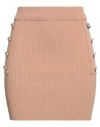 Souvenir Woman Mini Skirt Camel Size M Viscose, Polyamide In Beige