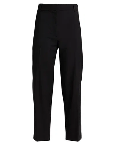 Souvenir Woman Pants Black Size L Polyester, Viscose, Elastane