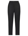 Souvenir Woman Pants Black Size M Polyester, Viscose, Elastane