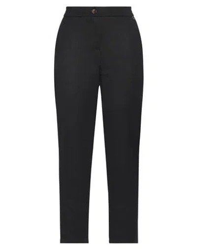 Souvenir Woman Pants Black Size M Polyester, Viscose, Elastane
