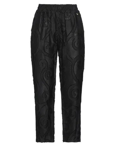 Souvenir Woman Pants Black Size M Viscose, Polyamide