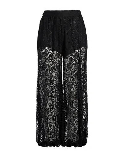 Souvenir Woman Pants Black Size S Viscose, Nylon