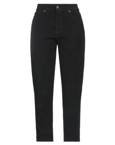 Souvenir Woman Pants Black Size S Cotton, Elastane