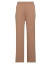 Souvenir Woman Pants Camel Size M Wool, Viscose, Polyamide, Cashmere In Beige