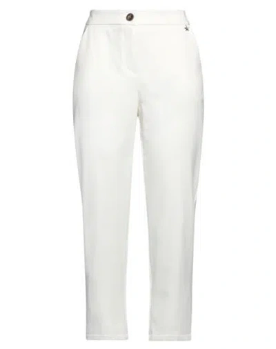 Souvenir Woman Pants Cream Size S Polyester, Viscose, Elastane In White