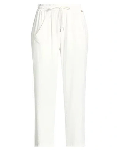 Souvenir Woman Pants Cream Size S Viscose, Polyester In White