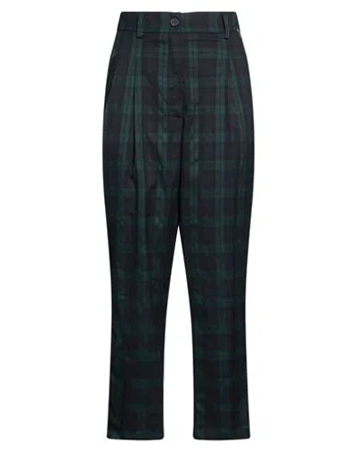 Souvenir Woman Pants Dark Green Size Xs Polyester, Viscose, Elastane In Black