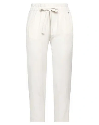 Souvenir Woman Pants Ivory Size Xs Polyester, Elastane In Multi