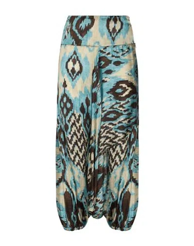 Souvenir Woman Pants Light Blue Size S Viscose