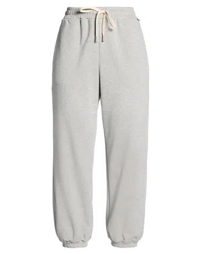 Souvenir Woman Pants Light Grey Size S Cotton, Polyester In Gray
