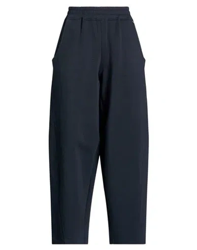 Souvenir Woman Pants Navy Size S Cotton, Polyester, Elastane In Blue