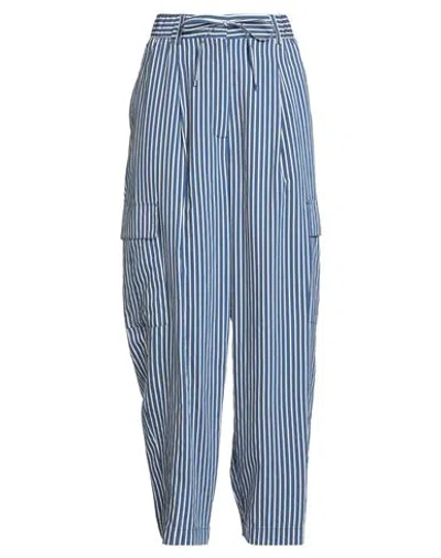 Souvenir Woman Pants Navy Size S Viscose, Polyamide In Blue