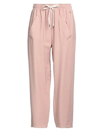 Souvenir Woman Pants Pink Size L Viscose, Polyester