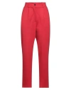 Souvenir Woman Pants Red Size S Viscose, Nylon, Elastane In Red