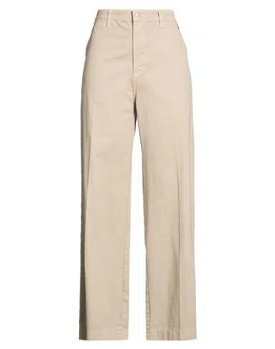 Souvenir Woman Pants Sand Size M Cotton In Neutral