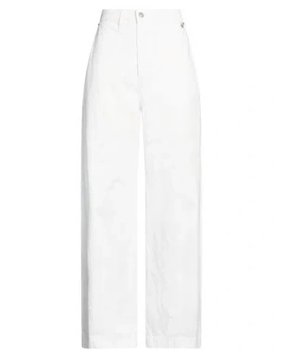 Souvenir Woman Pants White Size S Cotton