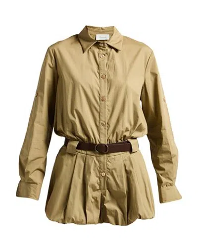Souvenir Woman Playsuit Khaki Size S Cotton In Brown