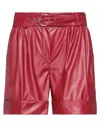 Souvenir Woman Shorts & Bermuda Shorts Red Size S Polyester In Red