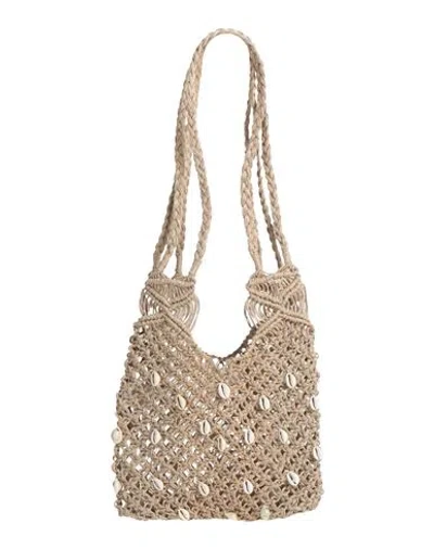 Souvenir Woman Shoulder Bag Beige Size - Jute In Sand