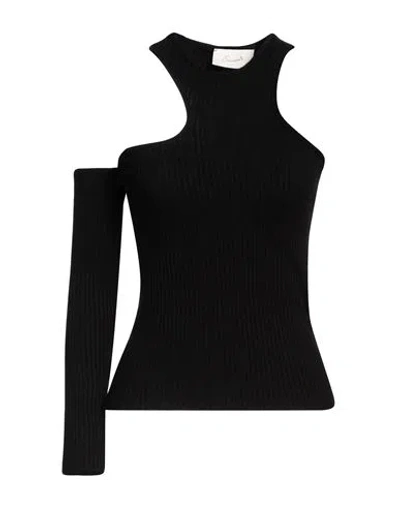 Souvenir Woman Sweater Black Size M Viscose, Polyester, Nylon