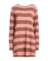 Souvenir Woman Sweater Camel Size Onesize Acrylic, Mohair Wool, Polyamide In Pink