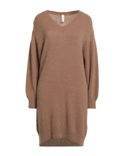 Souvenir Woman Sweater Camel Size M Acrylic, Baby Alpaca Wool, Polyamide, Wool