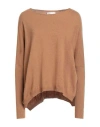 Souvenir Woman Sweater Camel Size Onesize Wool, Viscose, Polyamide, Cashmere