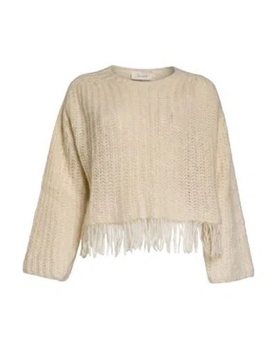 Souvenir Woman Sweater Cream Size Onesize Acrylic, Polyamide, Superkid Mohair, Wool In Brown