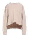 Souvenir Woman Sweatshirt Beige Size Onesize Cotton In Neutral