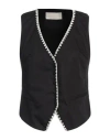 Souvenir Woman Tailored Vest Black Size M Cotton