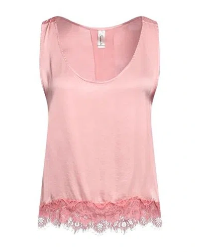 Souvenir Woman Top Pastel Pink Size M Viscose