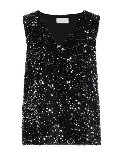 Souvenir Woman Top Black Size M Polyester