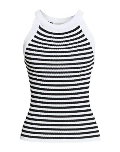 Souvenir Woman Top Black Size M Viscose, Polyamide In Multi