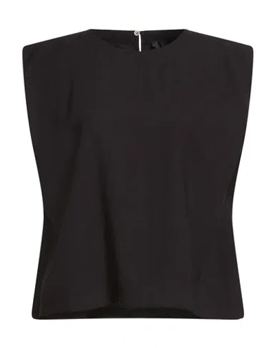 Souvenir Woman Top Black Size M Viscose, Polyester